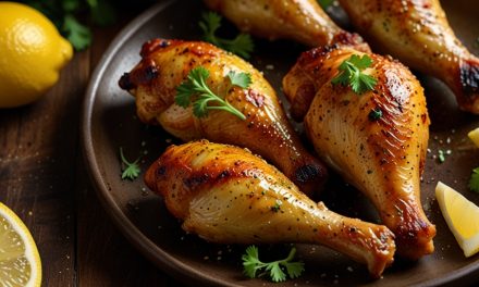 Keto Garlic Lemon Chicken Drumsticks