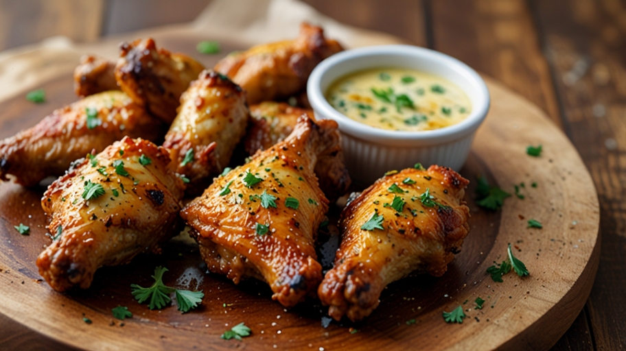 Keto Garlic Parmesan Chicken Wings