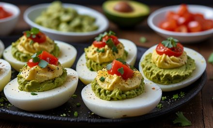 Keto Guacamole Deviled Eggs Recipe