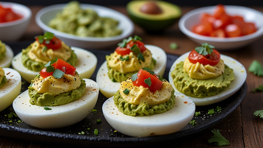 Keto Guacamole Deviled Eggs Recipe