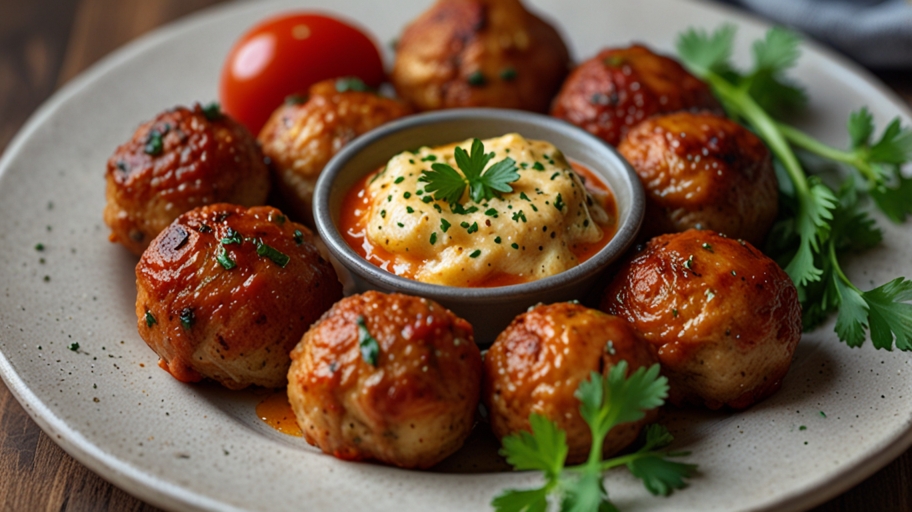 Keto Mini Chicken Meatballs Recipe