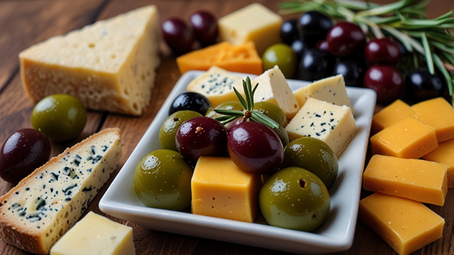 Keto Olives and Cheese Platter