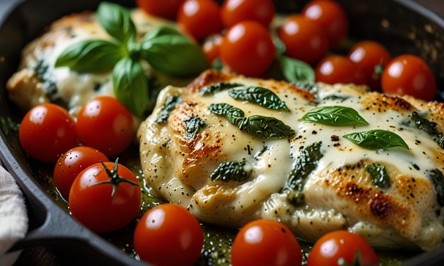 Keto Pesto Chicken Bake