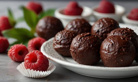 Keto Raspberry Chocolate Truffles