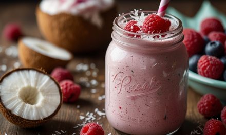 Keto Raspberry Coconut Smoothie Recipe