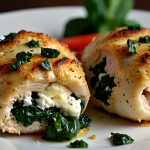 Keto Spinach and Feta Stuffed Chicken Bites Recipe