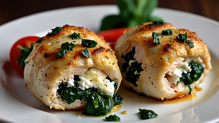 Keto Spinach and Feta Stuffed Chicken Bites Recipe