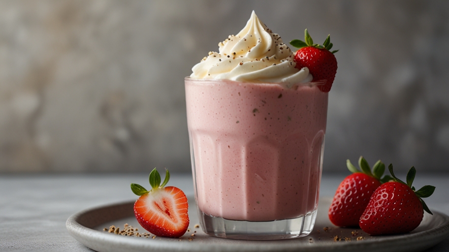 Keto Strawberry Cheesecake Smoothie Recipe