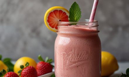 Keto Strawberry Lemonade Smoothie Recipe