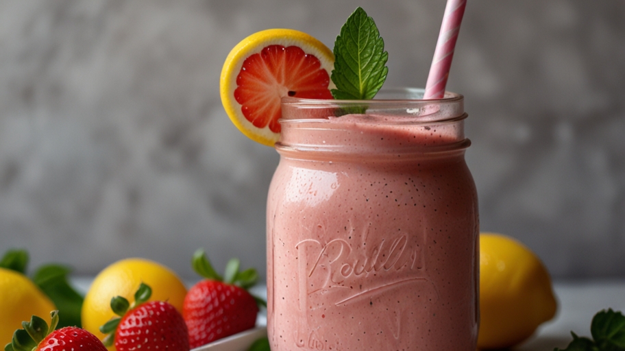 Keto Strawberry Lemonade Smoothie Recipe