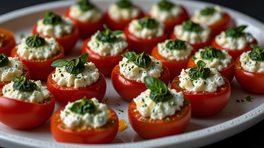 Keto Stuffed Cherry Tomatoes Recipe