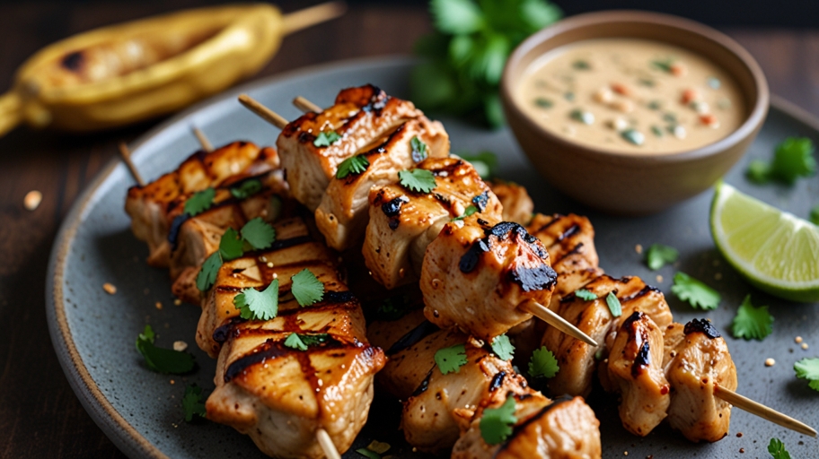 Keto Thai Peanut Chicken Skewers 2 Keto Thai Peanut Chicken Skewers 2