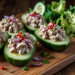 Keto Tuna Salad Cucumber Boats