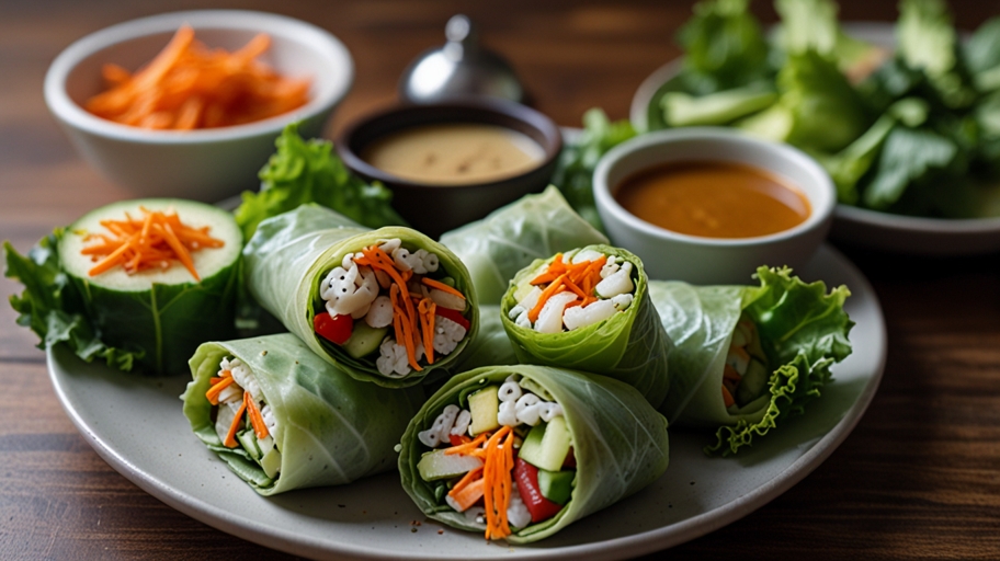 Keto Veggie Spring Rolls Recipe