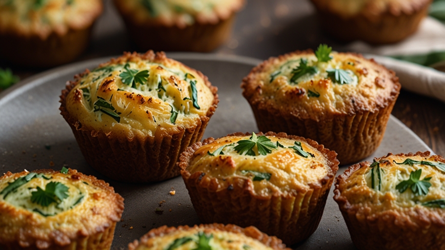 Keto Zucchini and Cheese Muffins Recipe