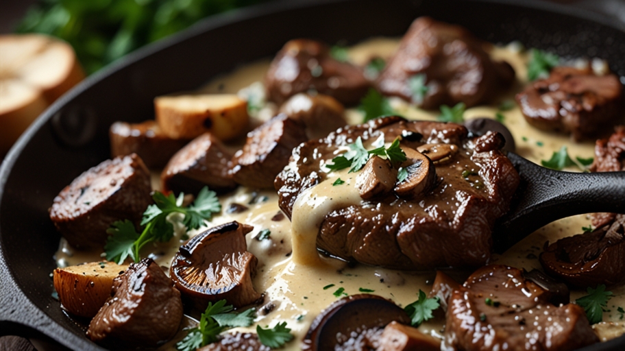 Keto Beef Mushroom Skillet Recipe