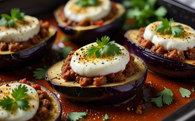 Keto Beef Stuffed Eggplant Recipe