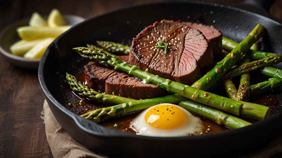 Keto Beef and Asparagus Skillet 2 Keto Beef and Asparagus Skillet 2