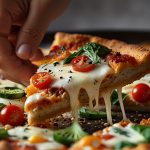 Keto Cauliflower Crust Veggie Pizza