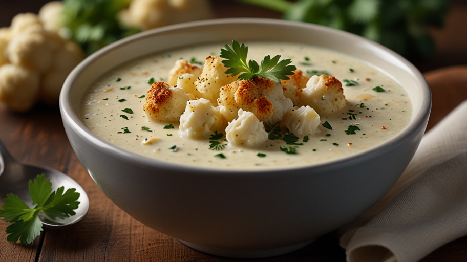 Keto Cauliflower Soup