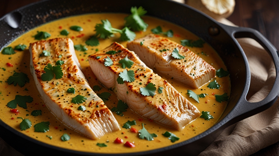 Keto Coconut-Curry Tilapia Recipe