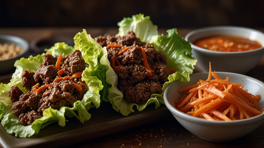 Keto Ground Beef Lettuce Wraps Recipe