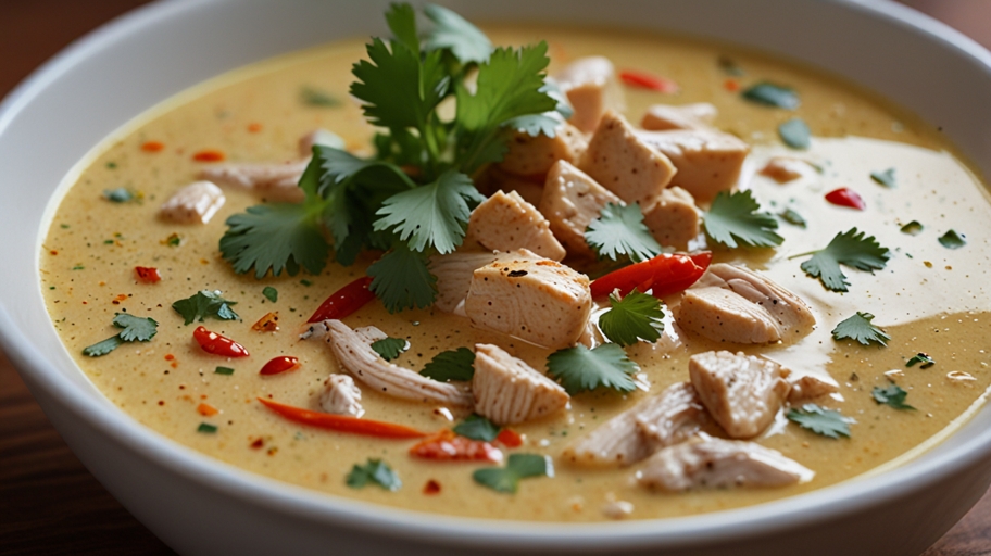 Keto Thai Coconut Chicken Soup Recipes