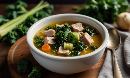 Keto Turkey and Kale Soup Recipe