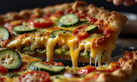 Keto Zucchini Crust Veggie Pizza