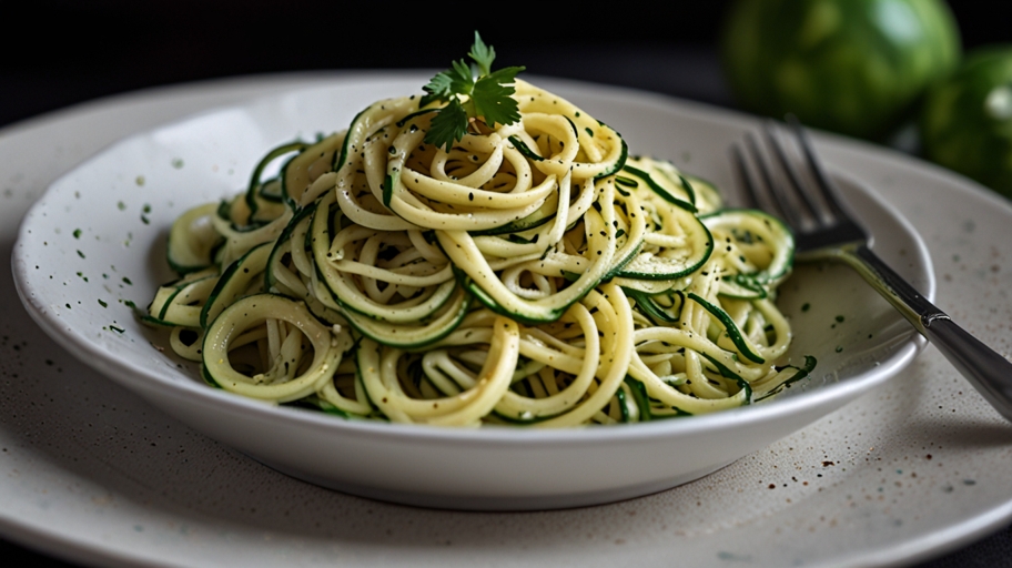 Keto Zucchini Noodles with Garlic Parmesan Keto Zucchini Noodles with Garlic Parmesan