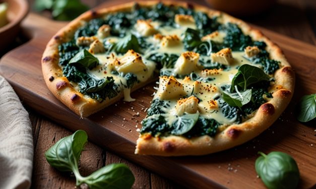 Spinach and Artichoke Keto Pizza