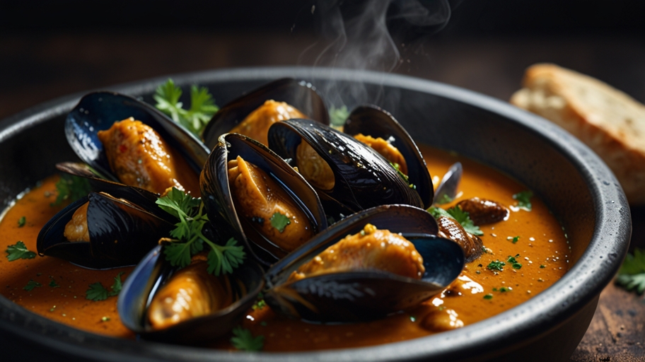 Keto Mussels in Thai Coconut Curry Recipe