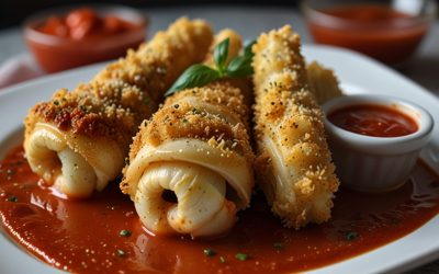 Keto Stuffed Calamari with Spinach and Cheese Recipe